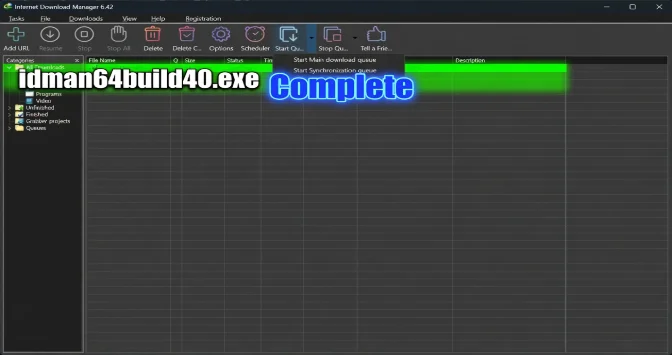 Internet Download Manager İndir – Full Katılımsız ekran görüntüsü 2 İndir - TecRelax Ücretsiz Yazılım