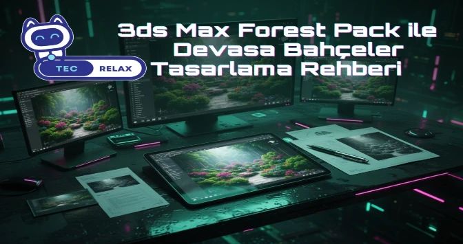 3ds Max 'Forest Pack' ile Devasa Bahçeler Tasarlama Rehberi