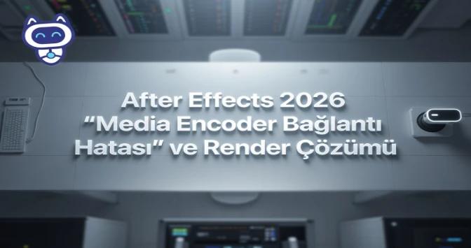 After Effects 2026 "Media Encoder Bağlantı Hatası" ve Render Çözümü