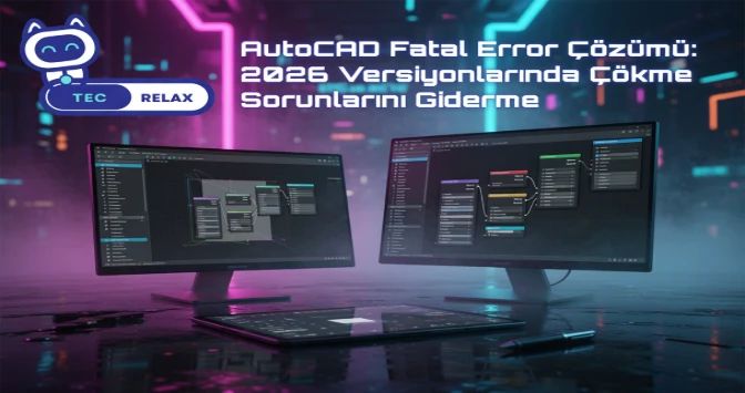 AutoCAD 'Fatal Error' Çözümü: 2026 Versiyonlarında Çökme Sorunlarını Giderme