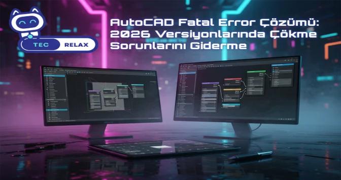 AutoCAD 'Fatal Error' Çözümü: 2026 Versiyonlarında Çökme Sorunlarını Giderme