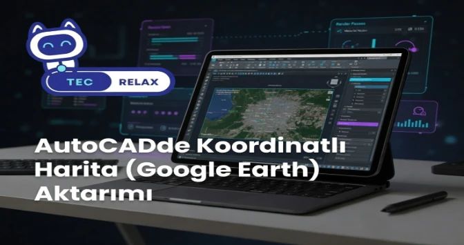 AutoCAD'de Koordinatlı Harita (Google Earth) Aktarımı
