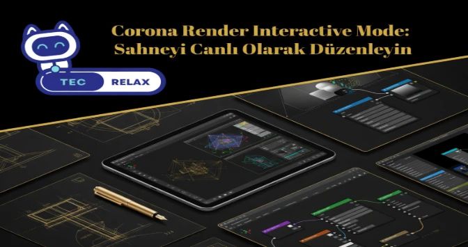 Corona Render Interactive Mode: Sahneyi Canlı Olarak Düzenleyin