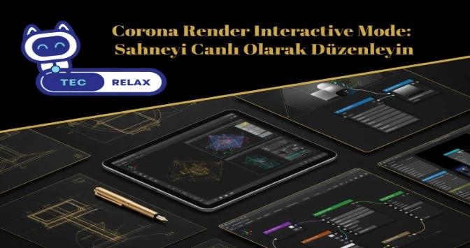 Corona Render Interactive Mode: Sahneyi Canlı Olarak Düzenleyin