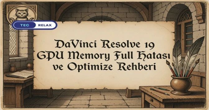 DaVinci Resolve 19 GPU Memory Full Hatası ve Optimize Rehberi