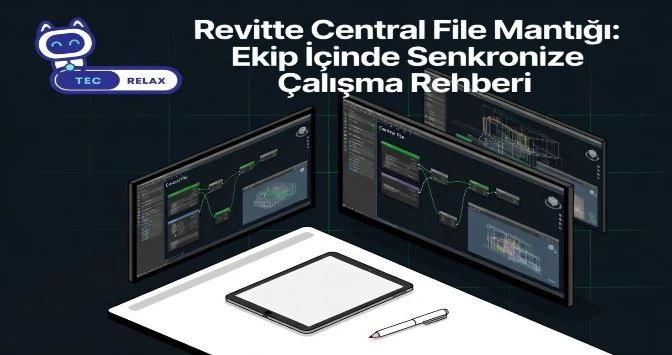Revit'te 'Central File' Mantığı: Ekip İçinde Senkronize Çalışma Rehberi