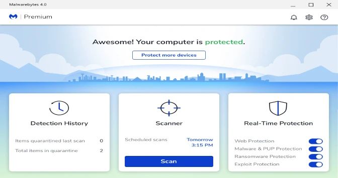 Malwarebytes Premium İndir – Full Türkçe v5.1.2.109 (2026 Güncel Sürüm) ekran görüntüsü İndir - TecRelax Ücretsiz Yazılım