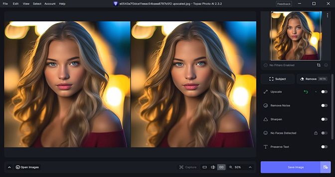 Topaz Photo AI İndir – Full v1.1.1 x64 – Yapay Zeka Fotoğraf Netleştirme ekran görüntüsü İndir - TecRelax Ücretsiz Yazılım